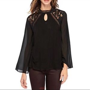 Black blouse size S (LIKE NEW)